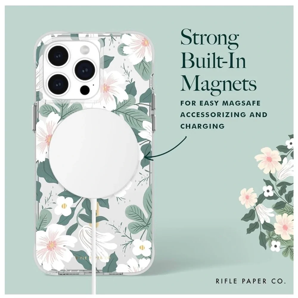 NWT Rifle & Co iPhone 15 Pro Max Mag Safe Case; “Willow”.